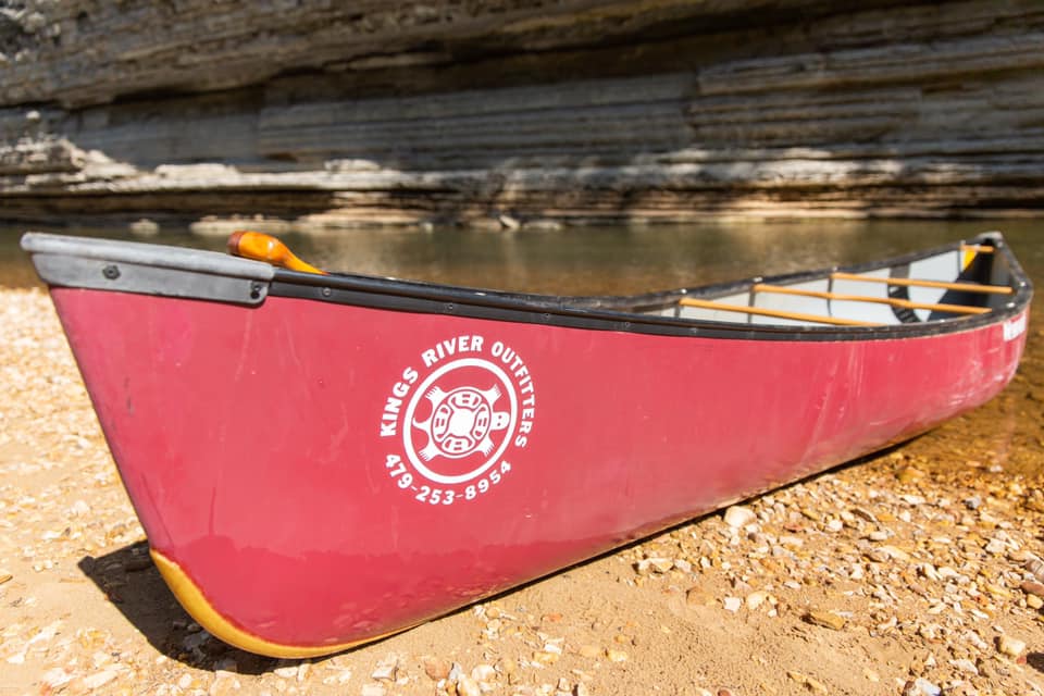 Kings river outfitters canoe - logo - image
